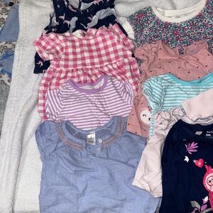 15 Assorted Baby Girl Dresses and Tops